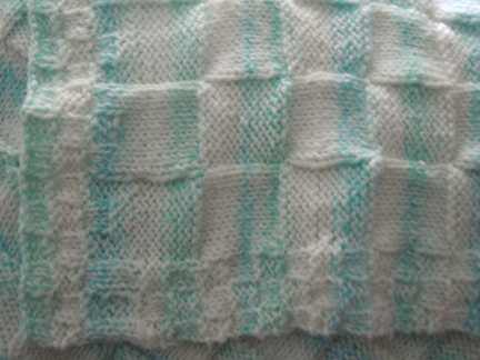 checkerboard knitting pattern